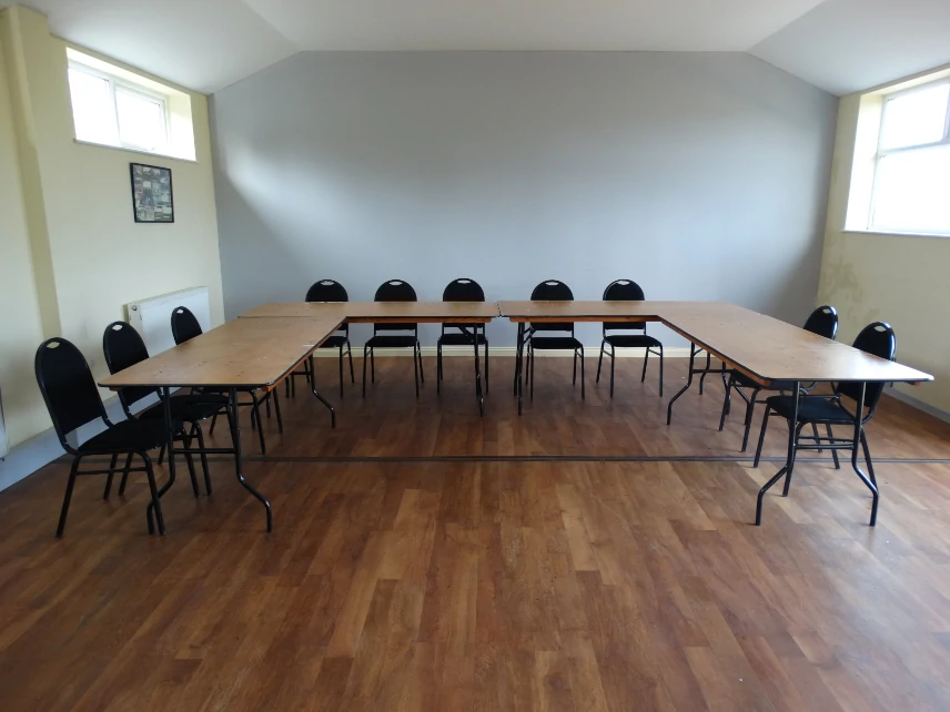 Hall in meeting room layout